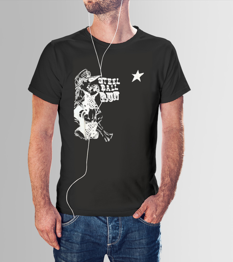 Steel Ball Run Gyro Zeppeli JoJo's Bizarre Adventure Star T-Shirt