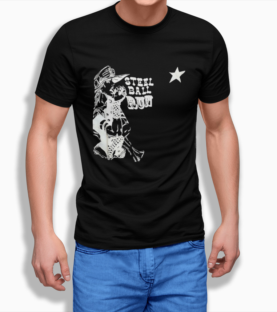 Steel Ball Run Gyro Zeppeli JoJo's Bizarre Adventure Star T-Shirt