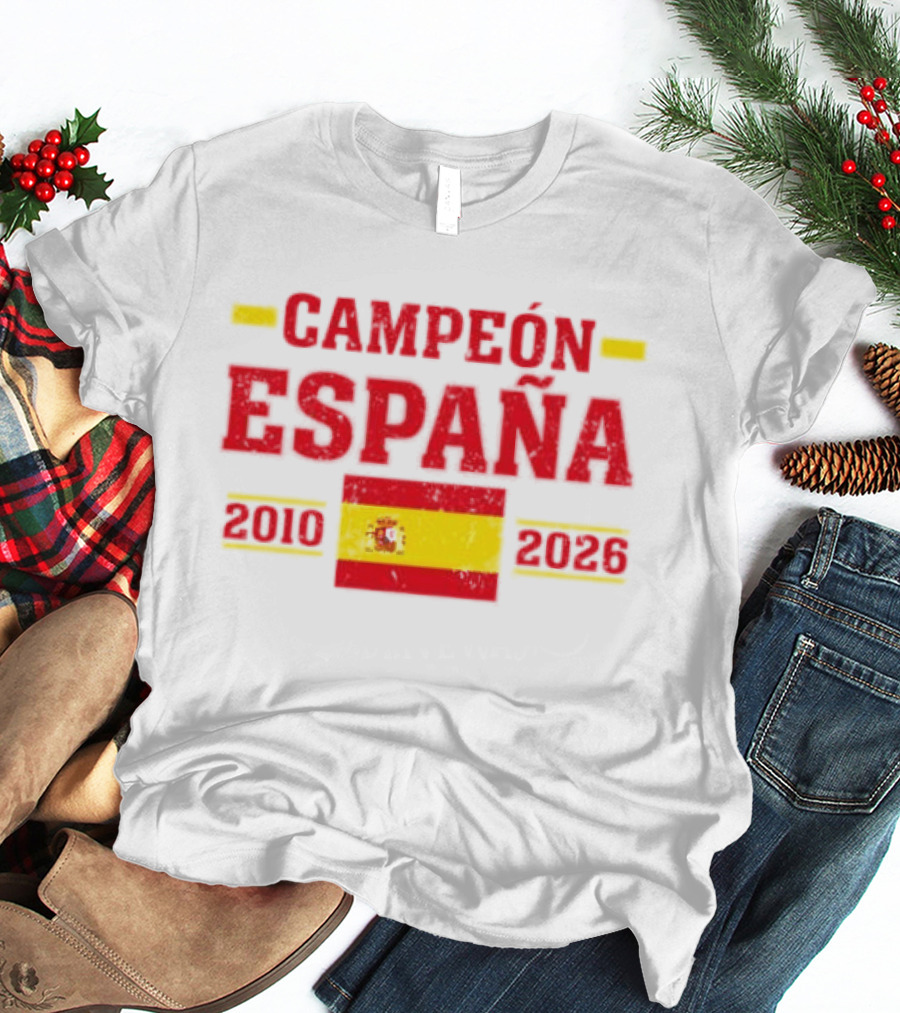 Campeón España 2010 2026 Spanish Flag T-Shirt
