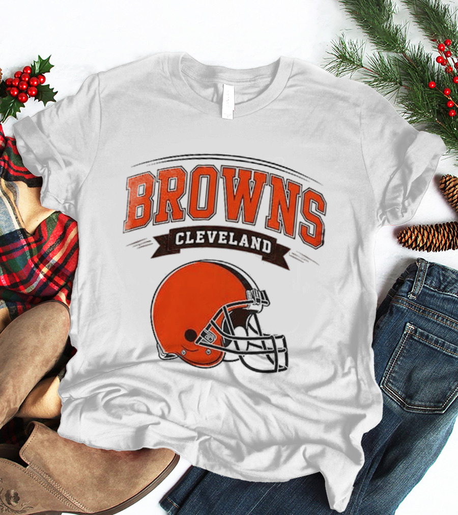 Cleveland Browns Ghostface Running Football Collaboration T-Shirt