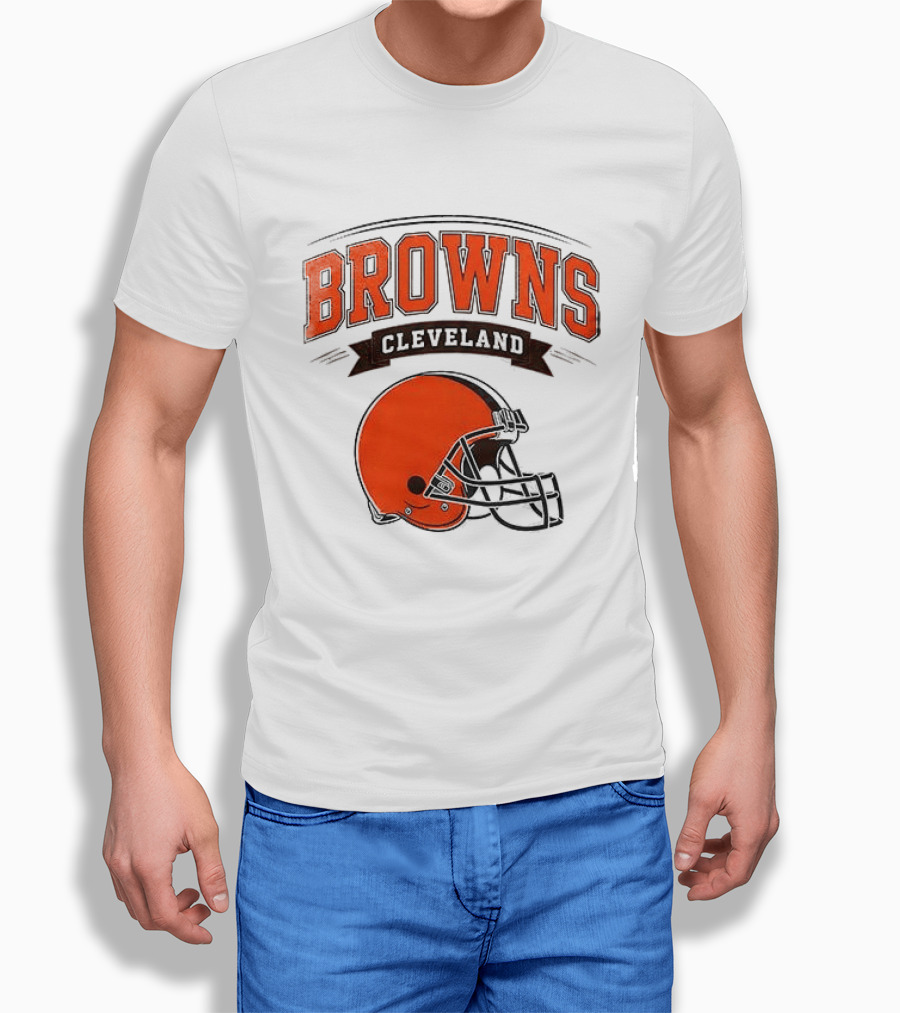 Cleveland Browns Ghostface Running Football Collaboration T-Shirt