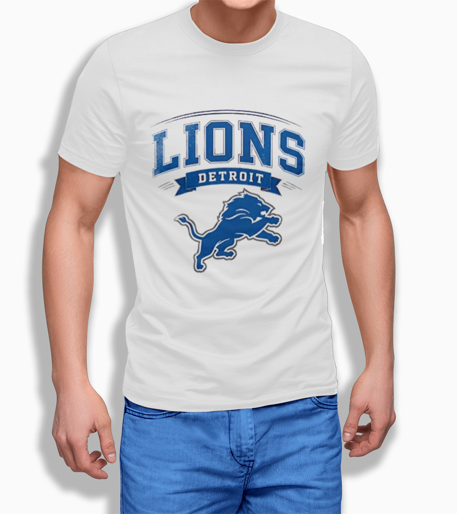 Detroit Lions Ghostface Running Football Fusion T-Shirt
