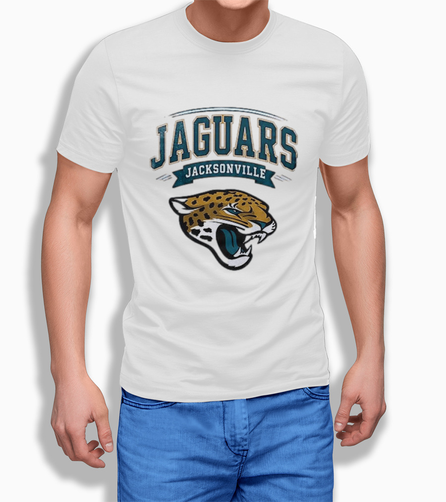 Jacksonville Jaguars Ghostface Running Football Sports Collaboration T-Shirt