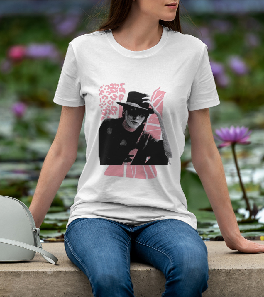 John Taylor Punk Masters Retro Style Hat And Femme Collage T-Shirt