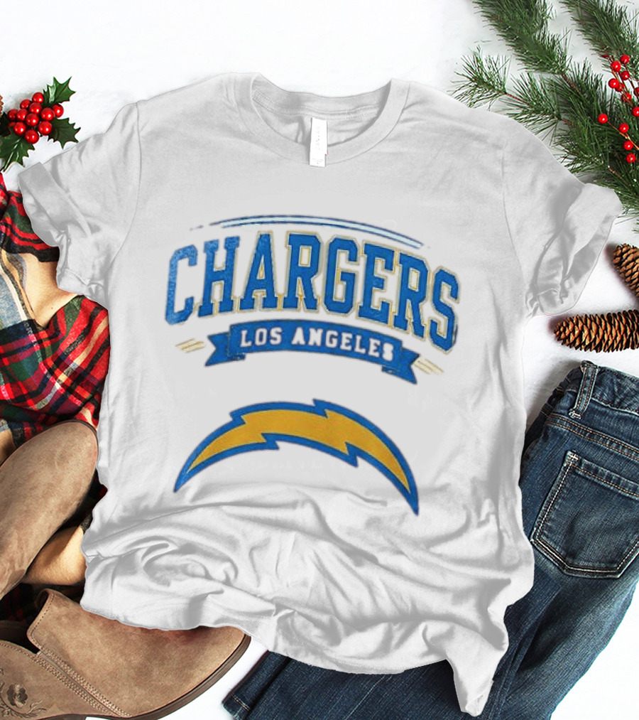 Los Angeles Chargers Ghostface Running Football T-Shirt