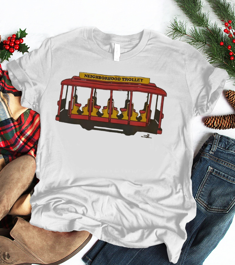 Neighborhood Trolley Mister Rogers' Neighborhood Iconic Red Trolley T-Shirt
