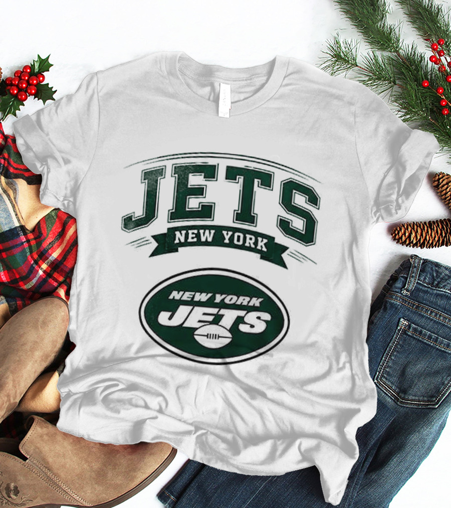 New York Jets Ghostface Running Football Collaboration T-Shirt
