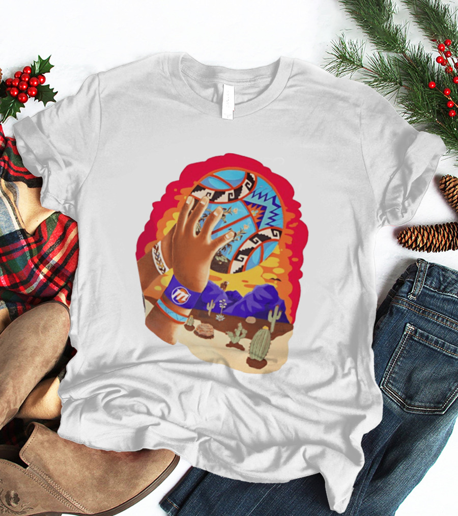 Phoenix Suns Desert Basketball Southwest NBA Cactus Mountain T-Shirt