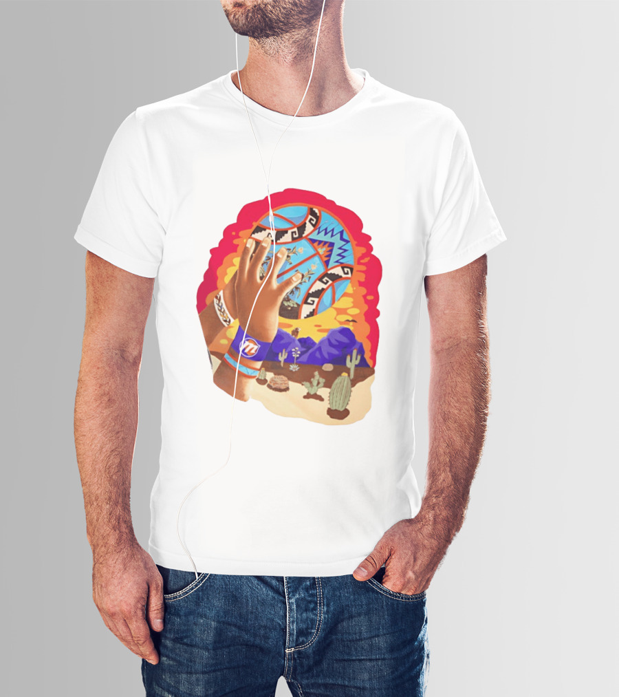 Phoenix Suns Desert Basketball Southwest NBA Cactus Mountain T-Shirt