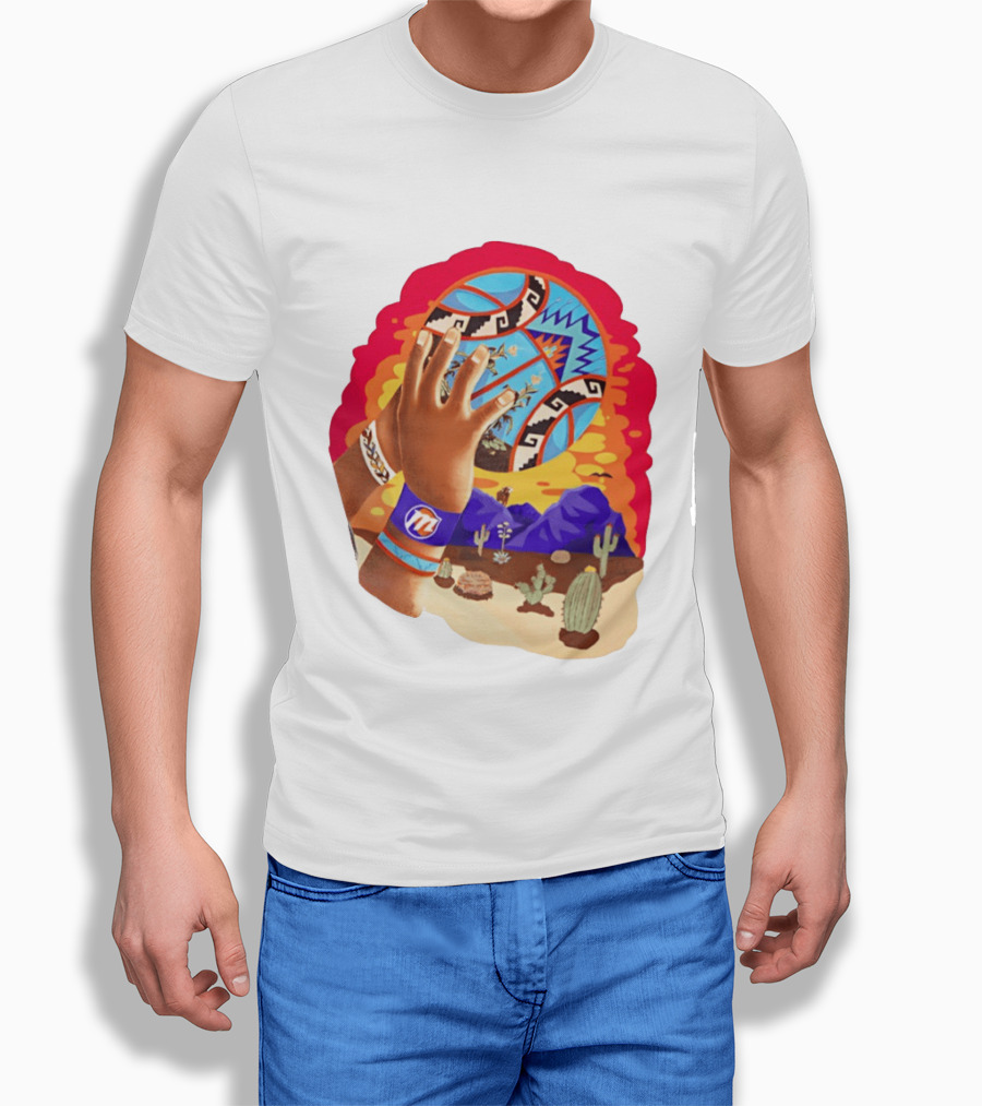 Phoenix Suns Desert Basketball Southwest NBA Cactus Mountain T-Shirt