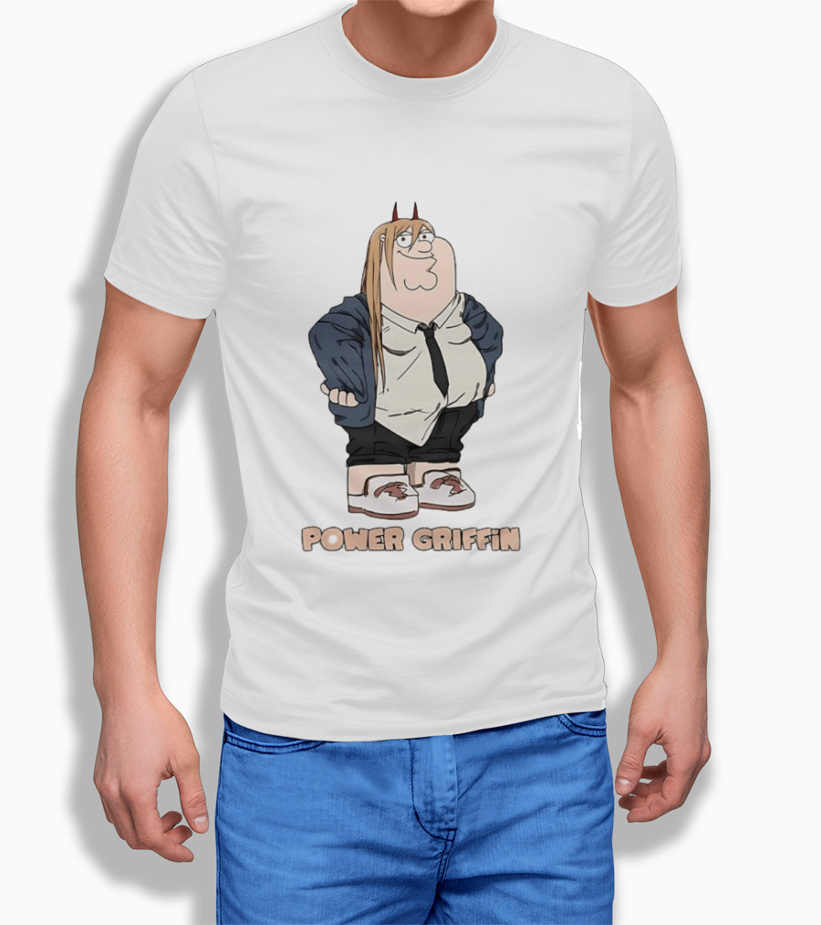 Power Griffin Chainsaw Man X Peter Griffin T-Shirt