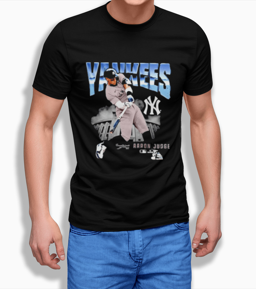 Aaron Judge Yankees New York MLB Player Yankees Stadium Scene T-Shirt