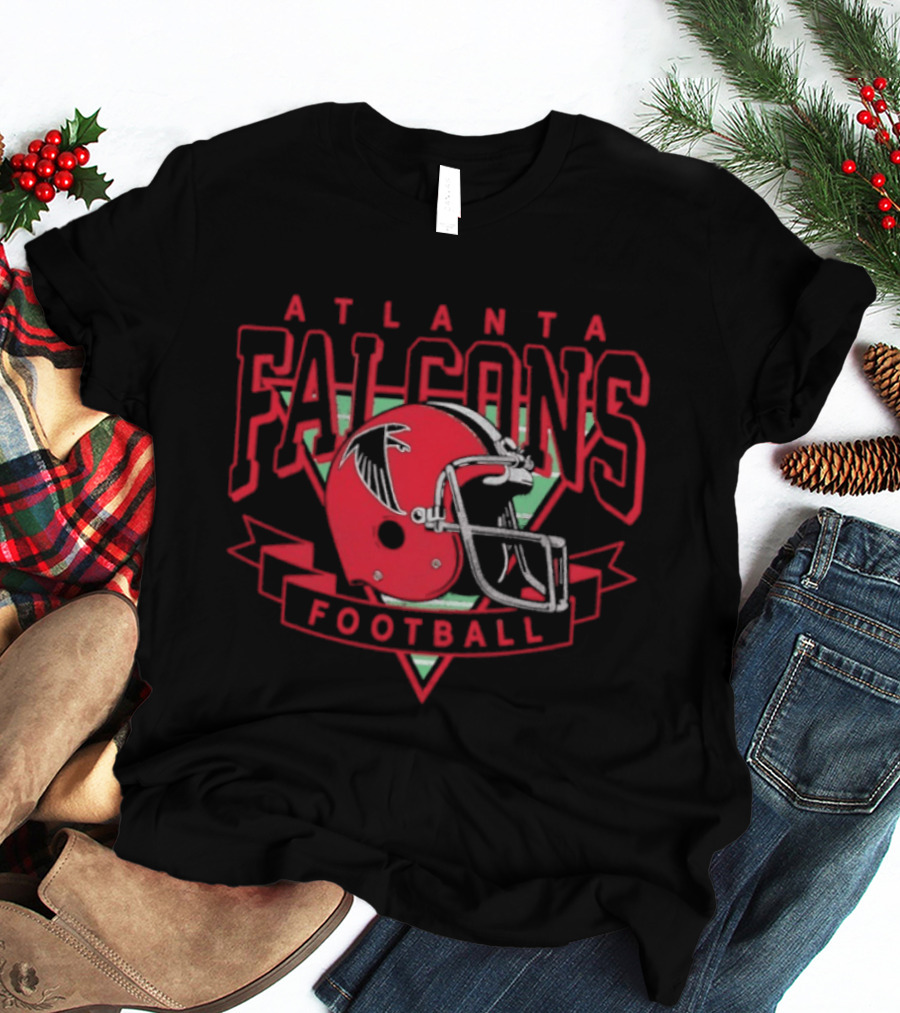 Atlanta Falcons Football Helmet Falcons Football T-Shirt
