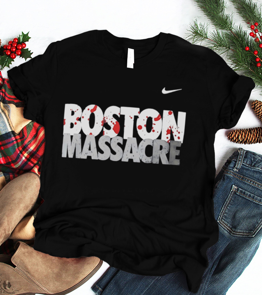 Boston Massacre Nike Blood Splatter T-Shirt