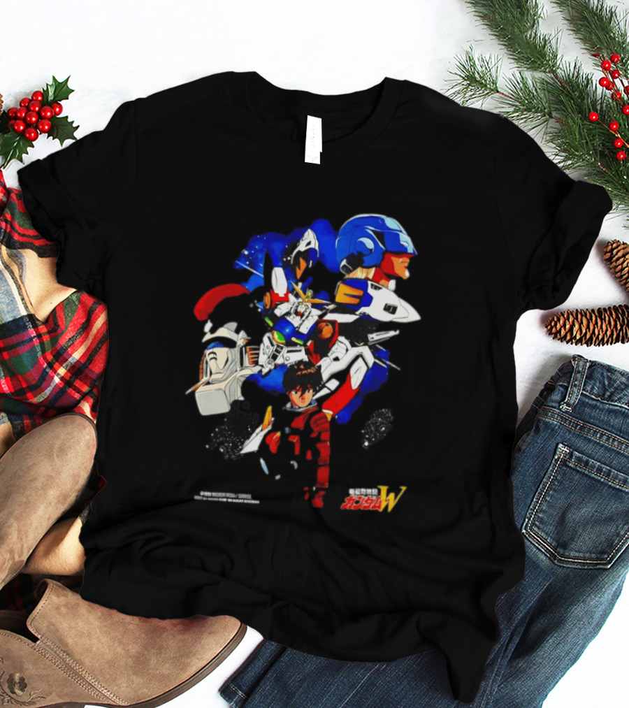 Heero Yuy Wing Gundam New Mobile Report Gundam W Anime Classic Mecha Series T-Shirt