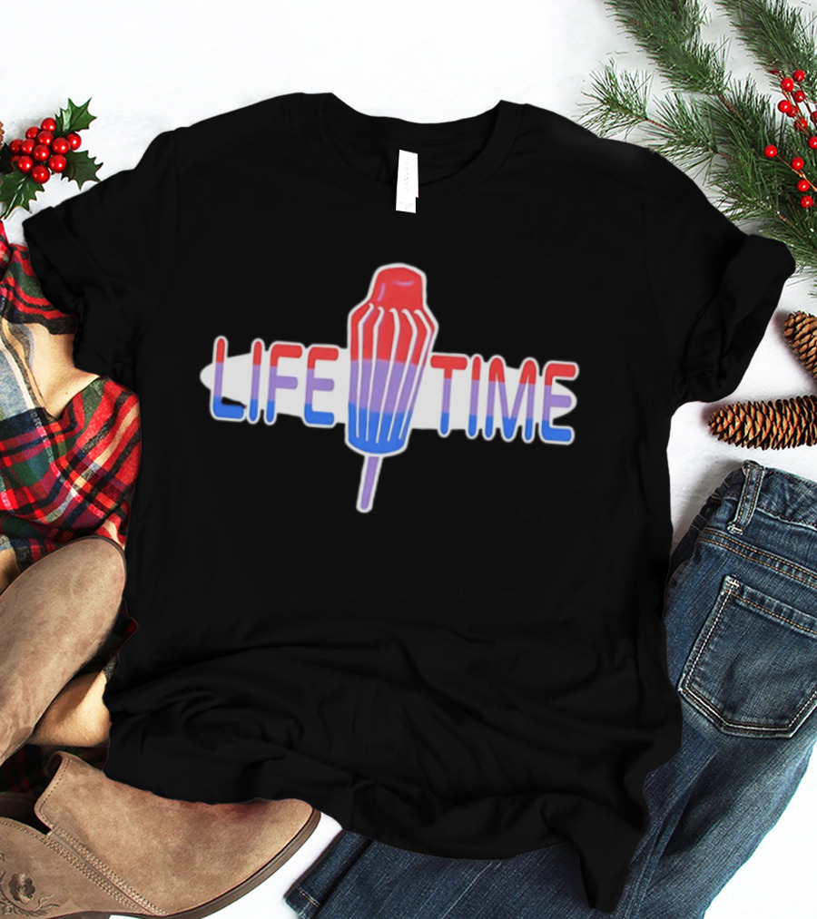Life Time Popsicle Summer Ice Cream Red White And Blue T-Shirt