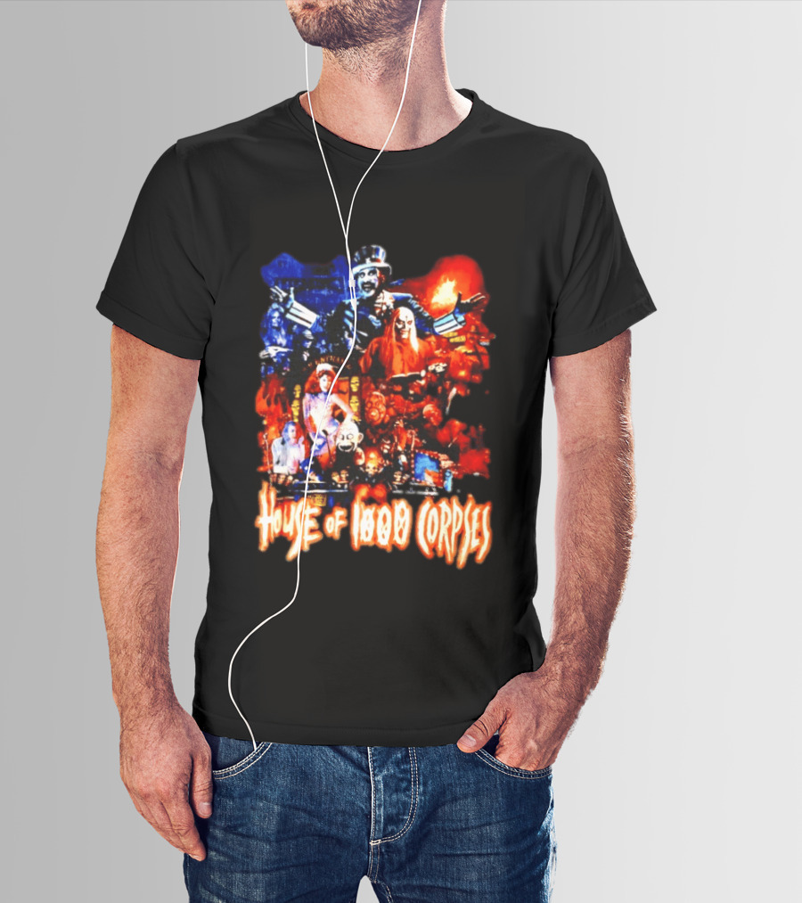 House Of 1000 Corpses Rob Zombie Horror Movie Captain Spaulding T-Shirt