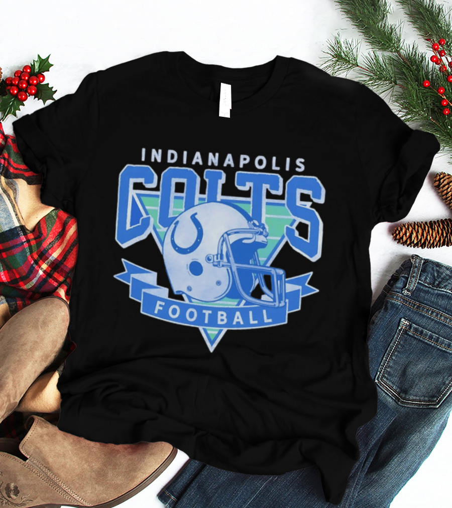 Indianapolis Colts Football Helmet Vintage Team T-Shirt