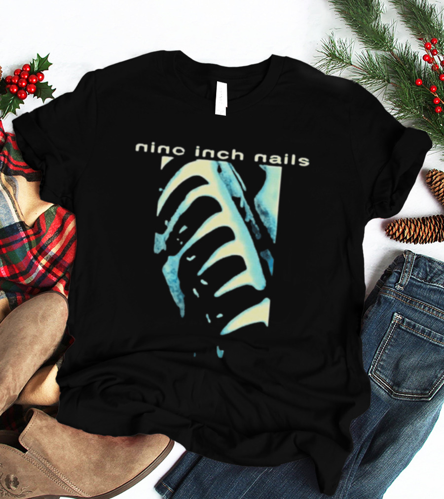 Nine Inch Nails Ribcage Watercolor Noize Machine T-Shirt