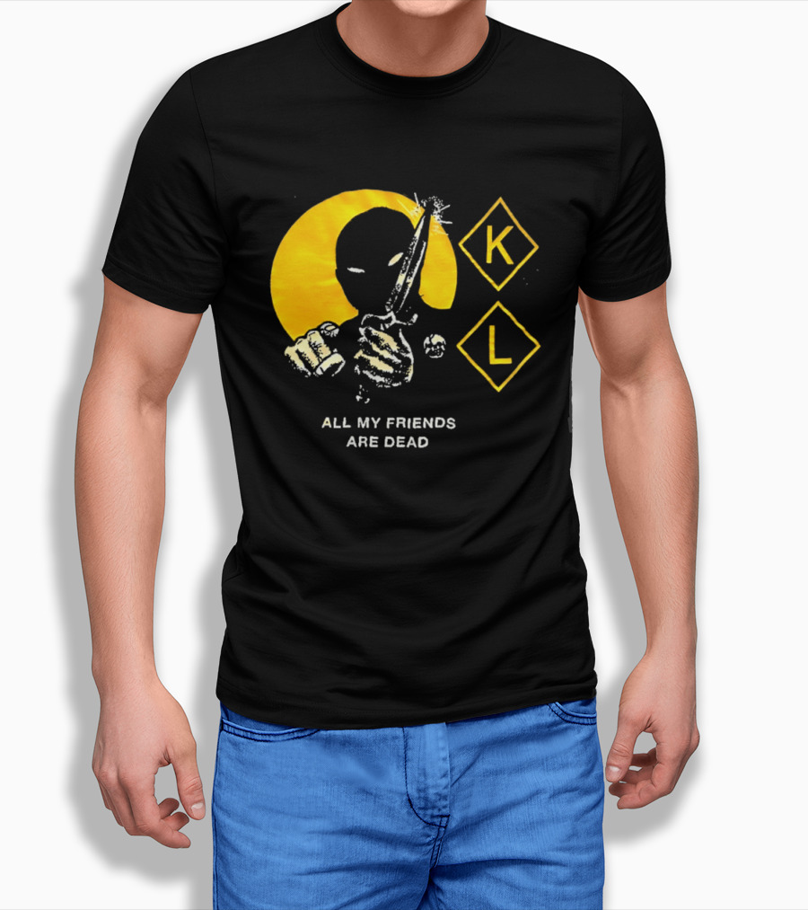 Knocked Loose K L All My Friends Are Dead Knife Fist T-Shirt