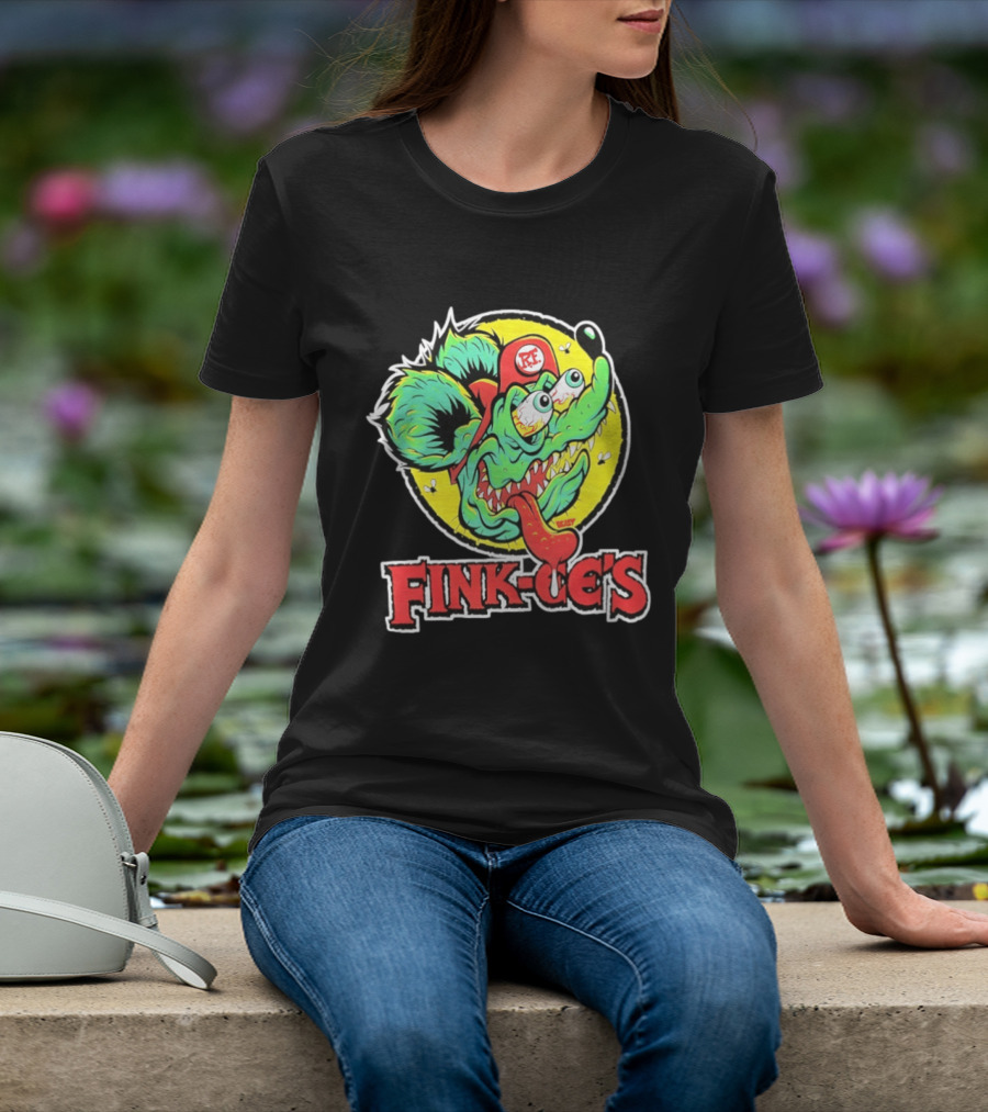 Fink Oe's Rat Fink RE Beast Ed Roth Hot Rod T-Shirt