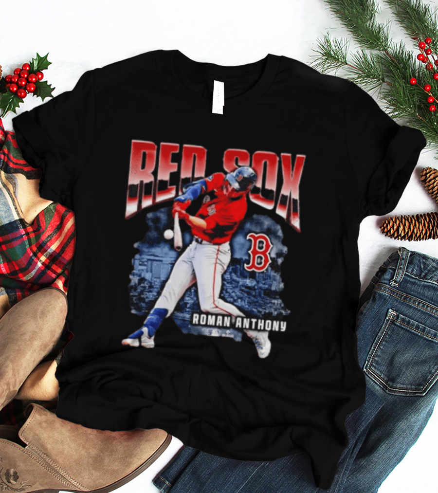 Red Sox Roman Anthony Boston MLB Players Iconic Baseball T-Shirt
