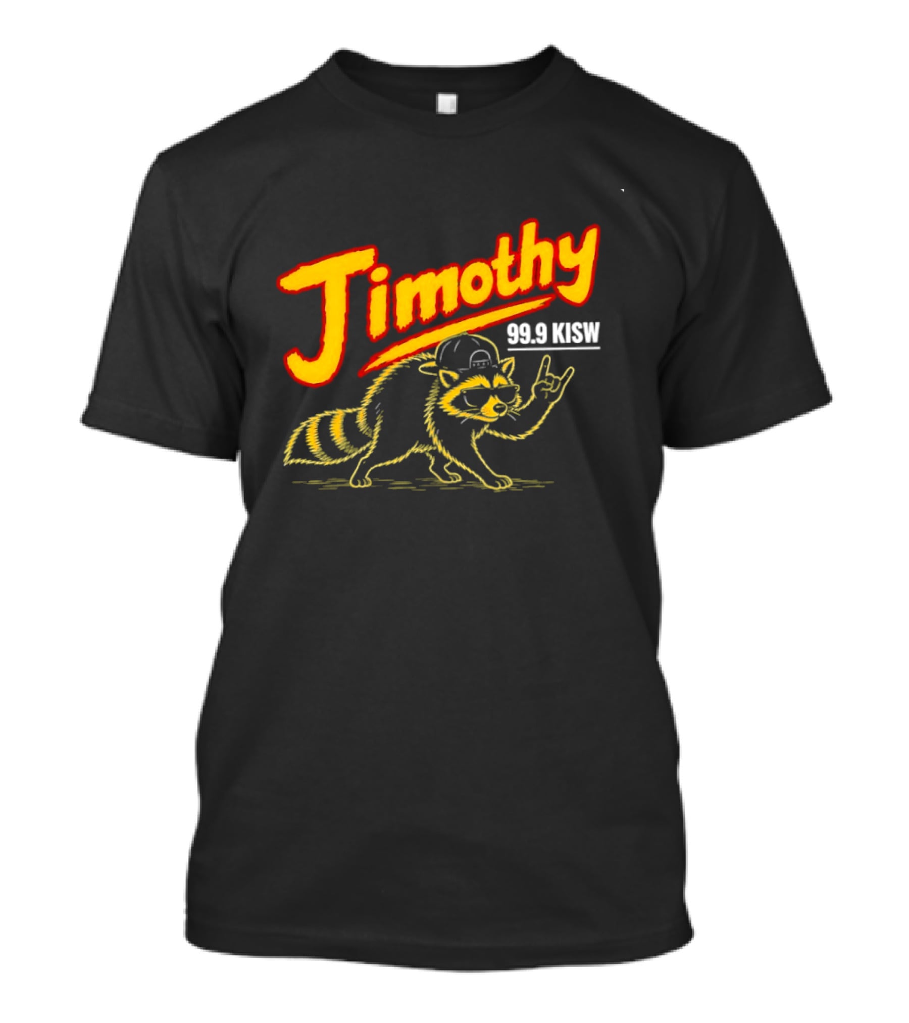 Jimothy 99.9 KISW Raccoon Rock Seattle Radio T-Shirt