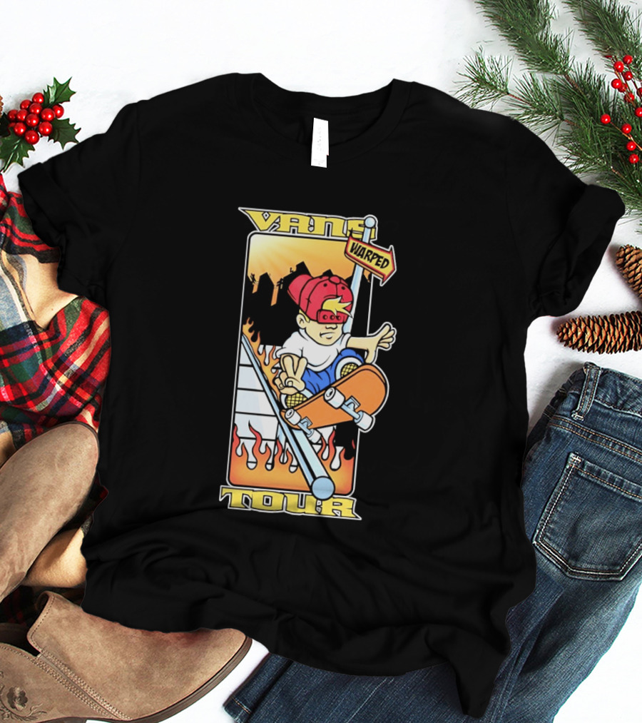 Vans Warped Tour Skater Punk Rock Skateboarding T-Shirt
