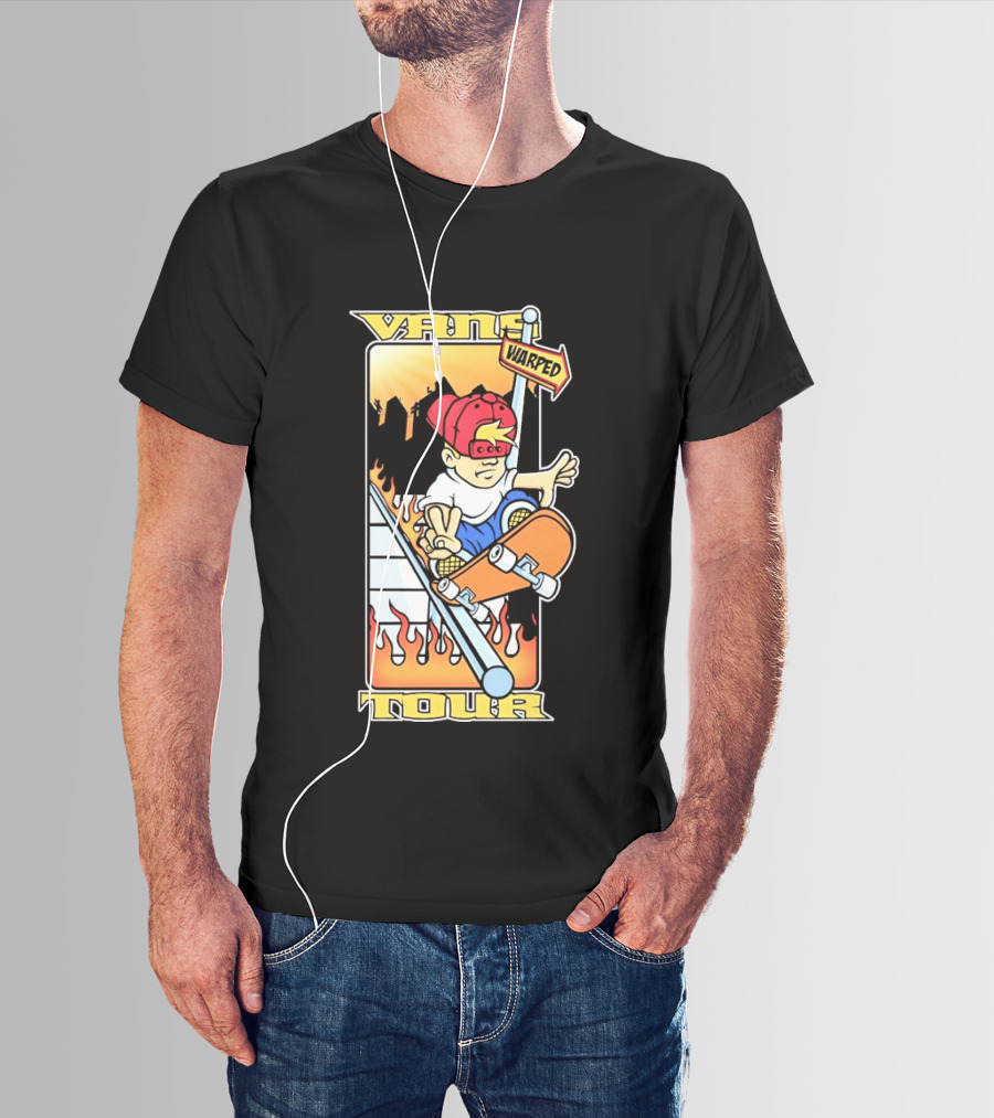 Vans Warped Tour Skater Punk Rock Skateboarding T-Shirt