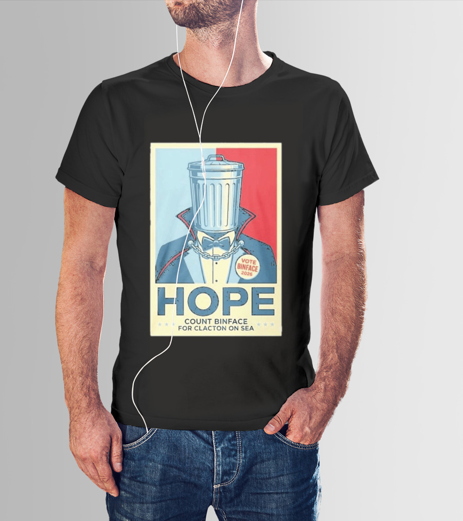Vote Binface 2026 Hope Count Binface For Clacton On Sea T-Shirt