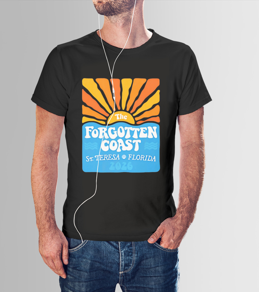 The Forgotten Coast St Teresa Florida 2026 Sunset Waves T-Shirt