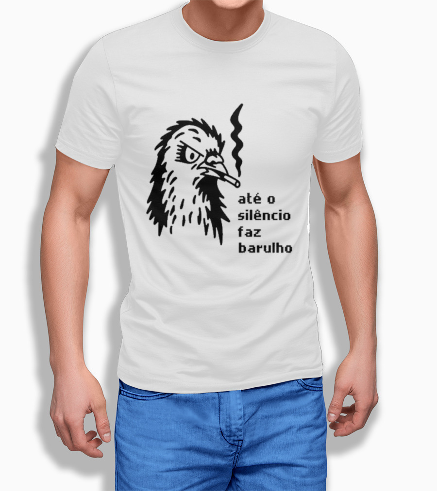 Até O Silêncio Faz Barulho Angry Bird T-Shirt