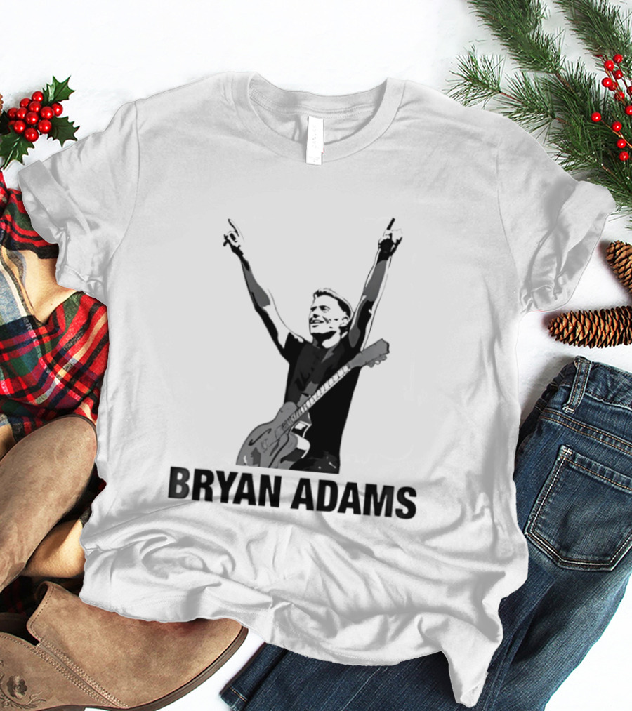 Bryan Adams Guitar Celebration Pose T-Shirt