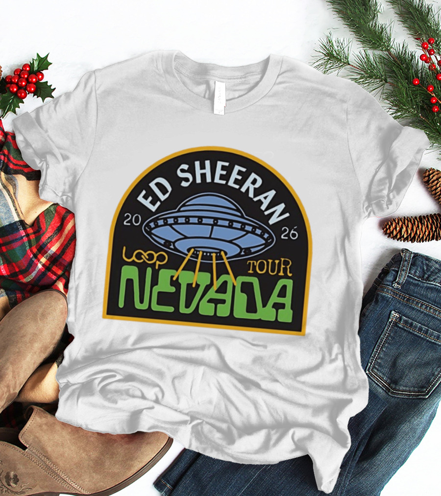 Ed Sheeran 2026 Nevada Loop Tour UFO T-Shirt