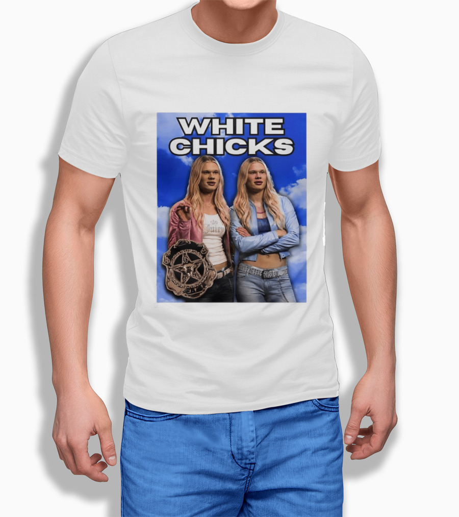 Erling Haaland White Chicks Meme Juicy Couture Style Retro Comedy T-Shirt