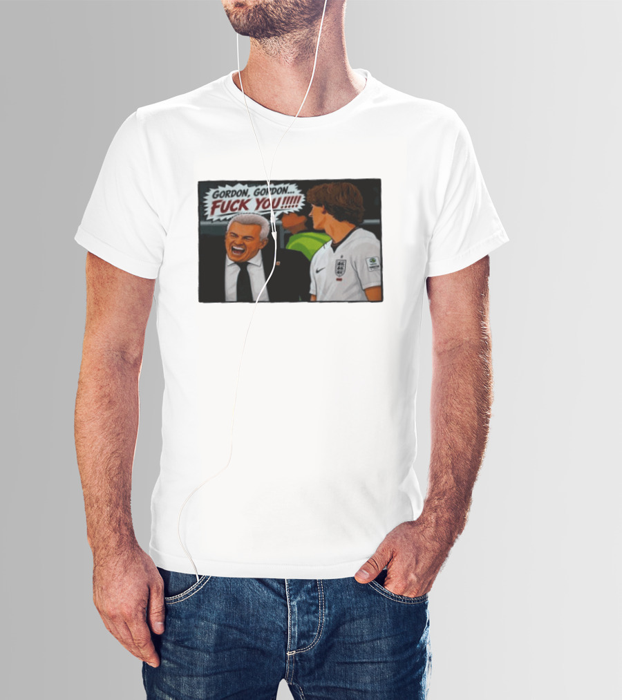 Gordon Gordon Fuck You England Football Meme Comic T-Shirt