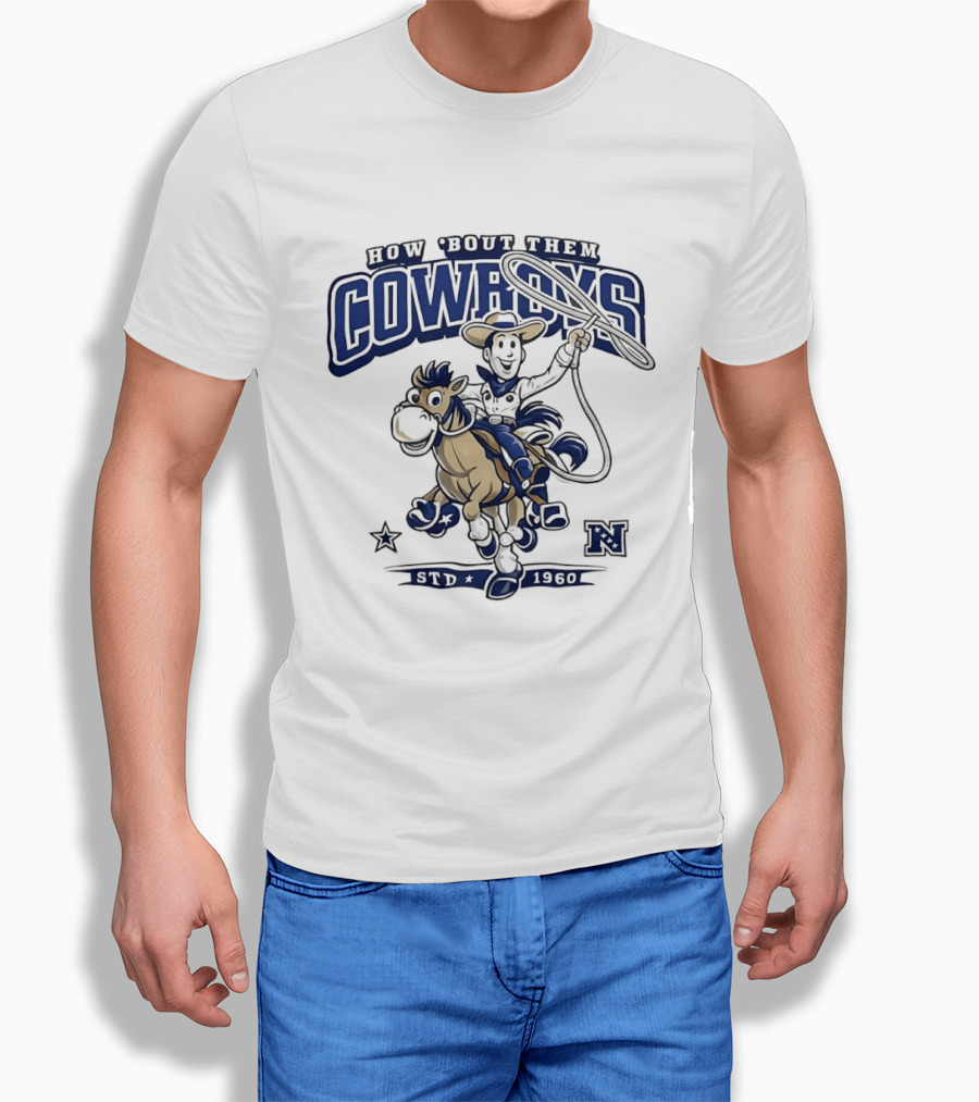 How 'Bout Them Cowboys Woody Riding Horse Howdy Partner Adventure T-Shirt