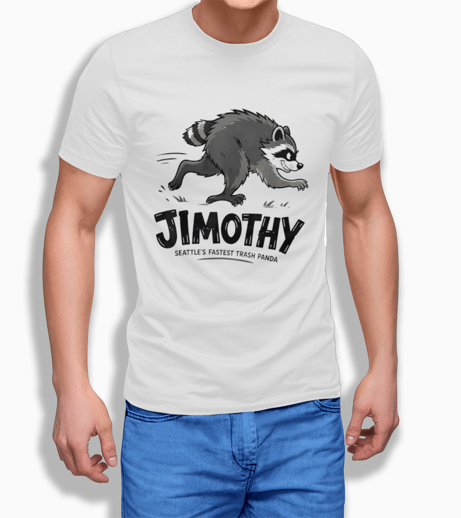 Jimothy Seattle's Fastest Trash Panda Racing Raccoon T-Shirt