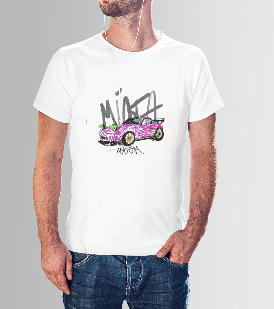 Mazda Miata JDM Childish Scribble Car Artwork NOOM T-Shirt