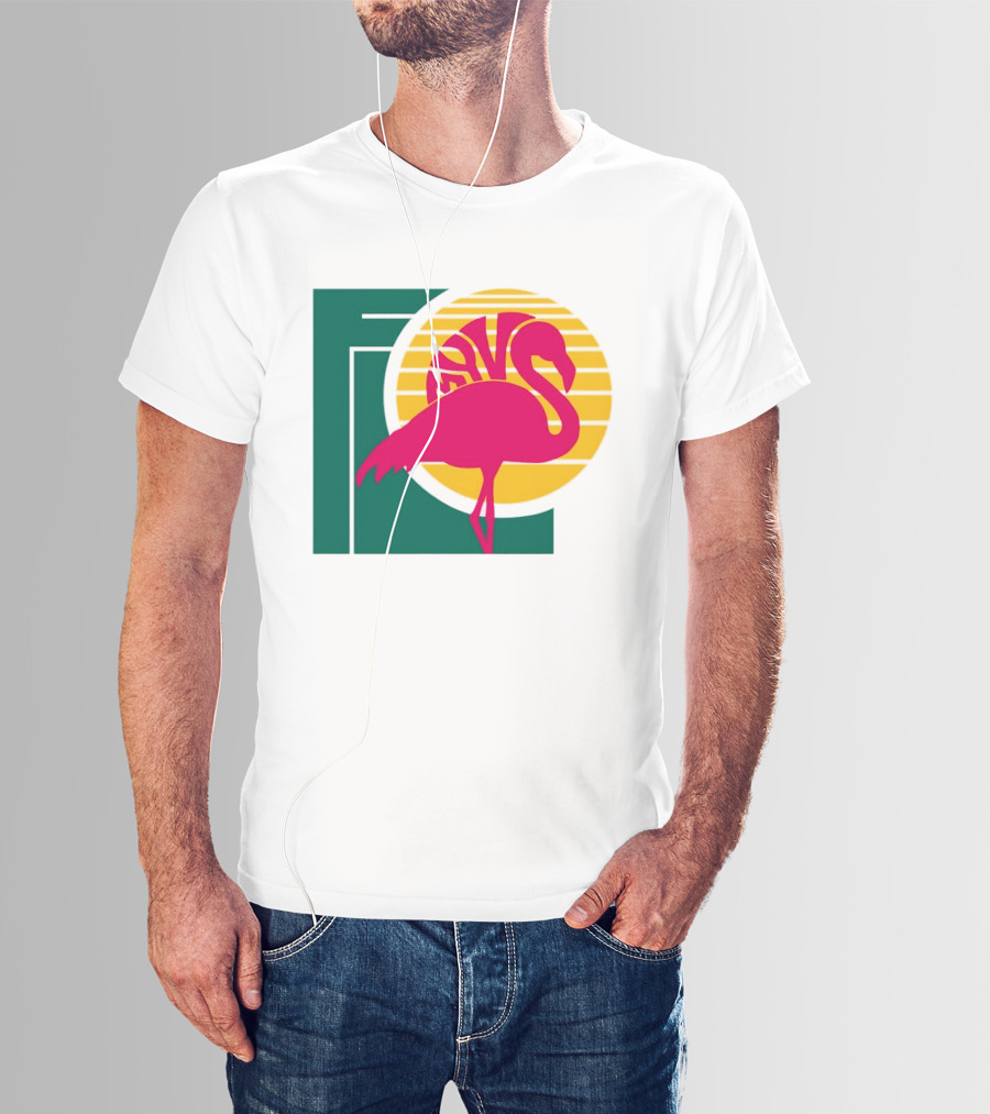 Move Flamingo Sunset Tropical FNS T-Shirt
