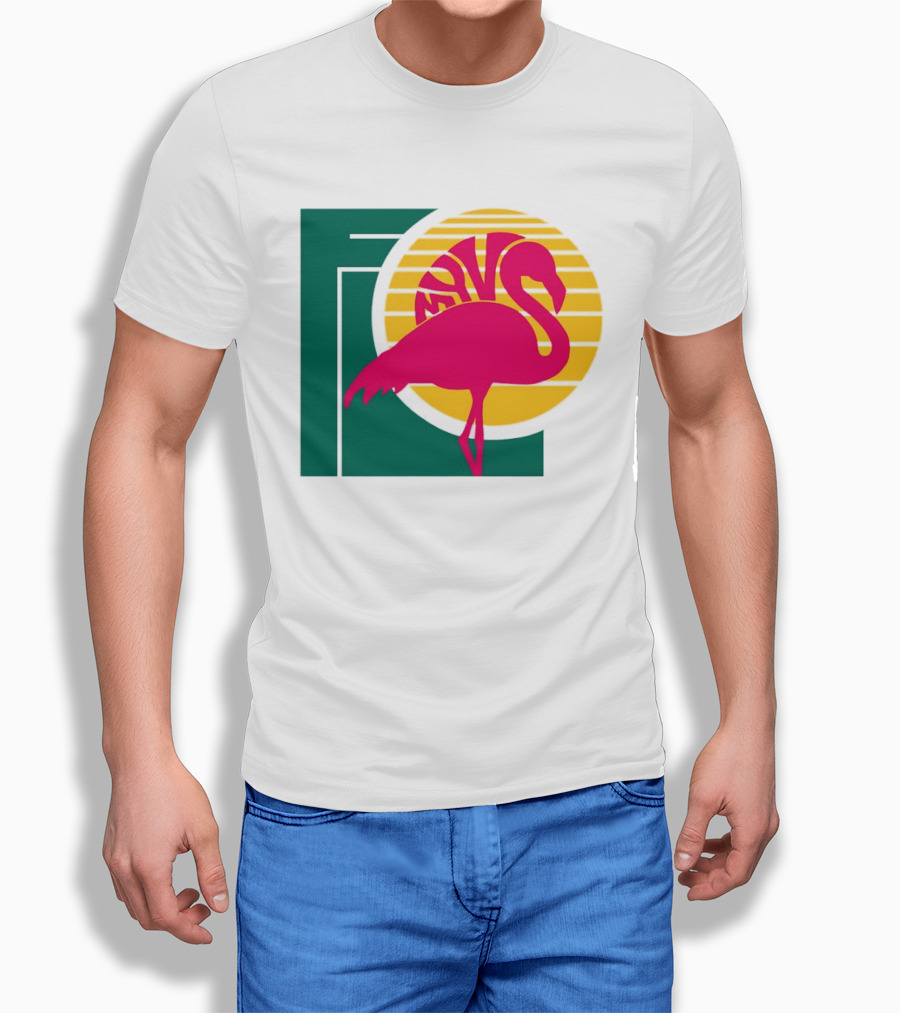 Move Flamingo Sunset Tropical FNS T-Shirt