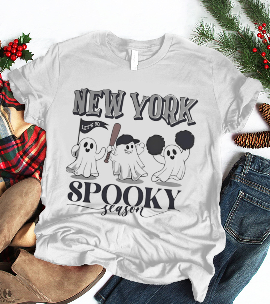 New York Spooky Season Ghosts Halloween Fun T-Shirt