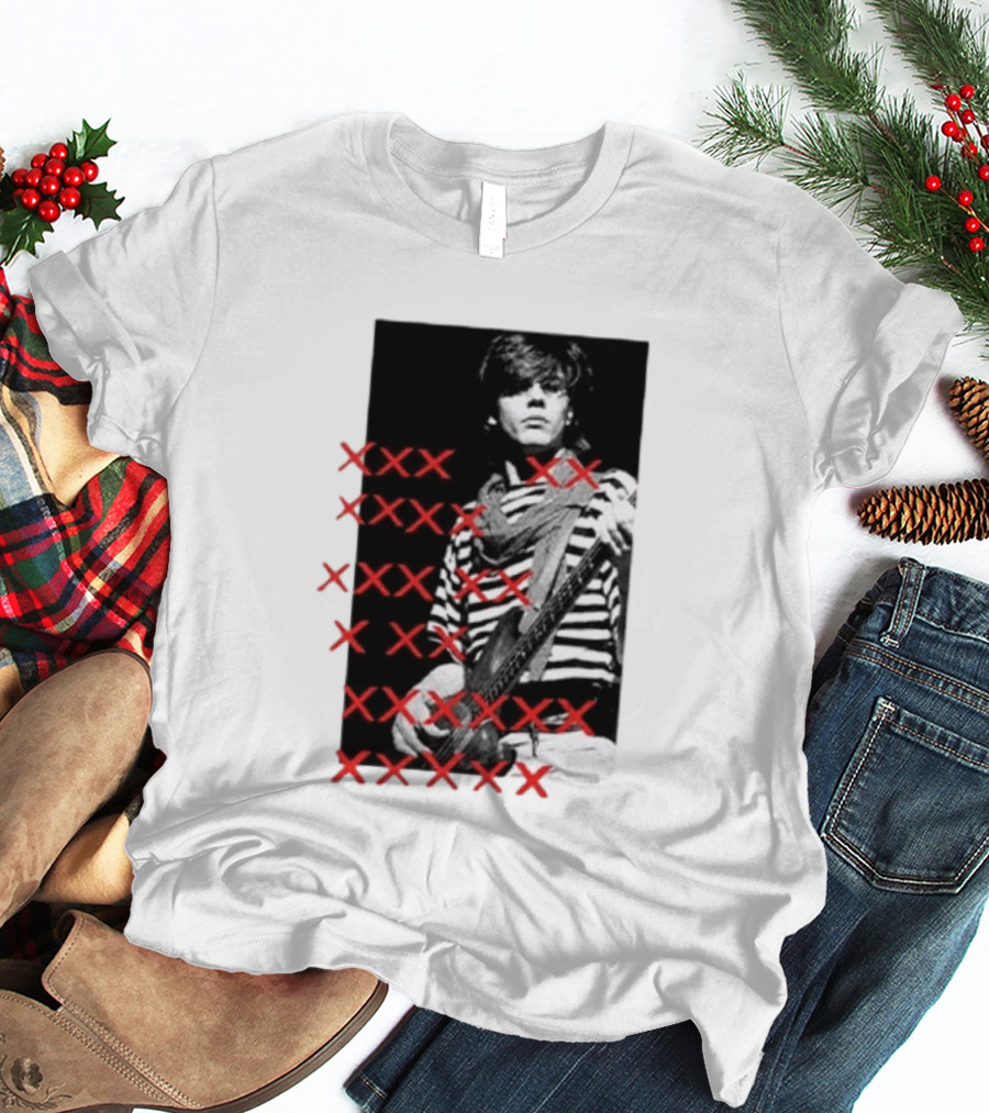 Simon Le Bon Duran Duran 80s Pop Striped T-Shirt