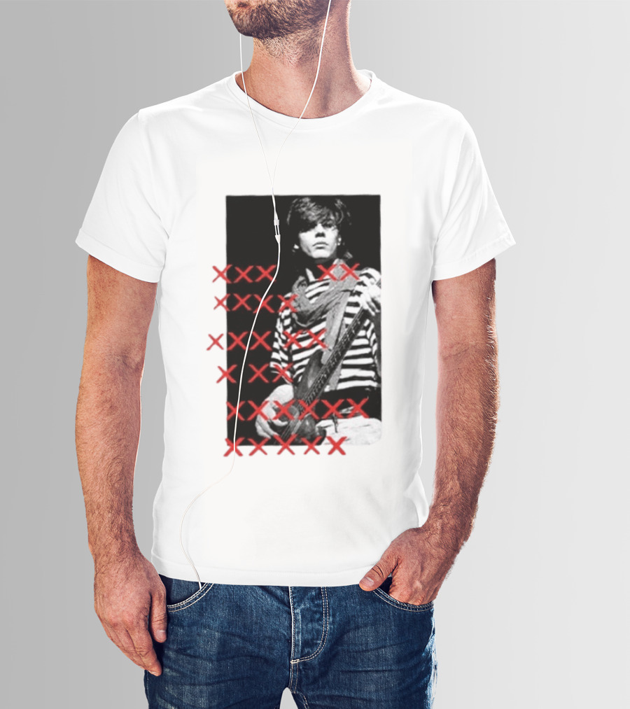 Simon Le Bon Duran Duran 80s Pop Striped T-Shirt