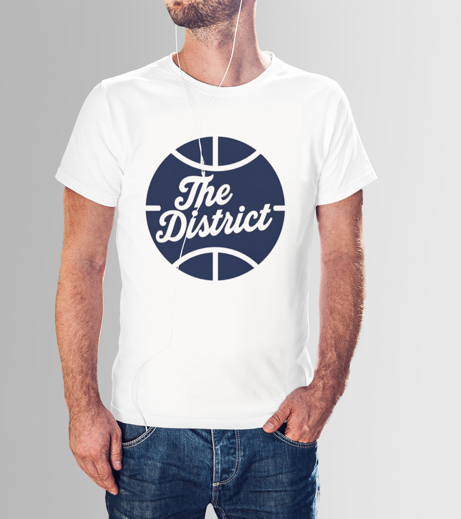 The District Basketball Branding Team Circle T-Shirt