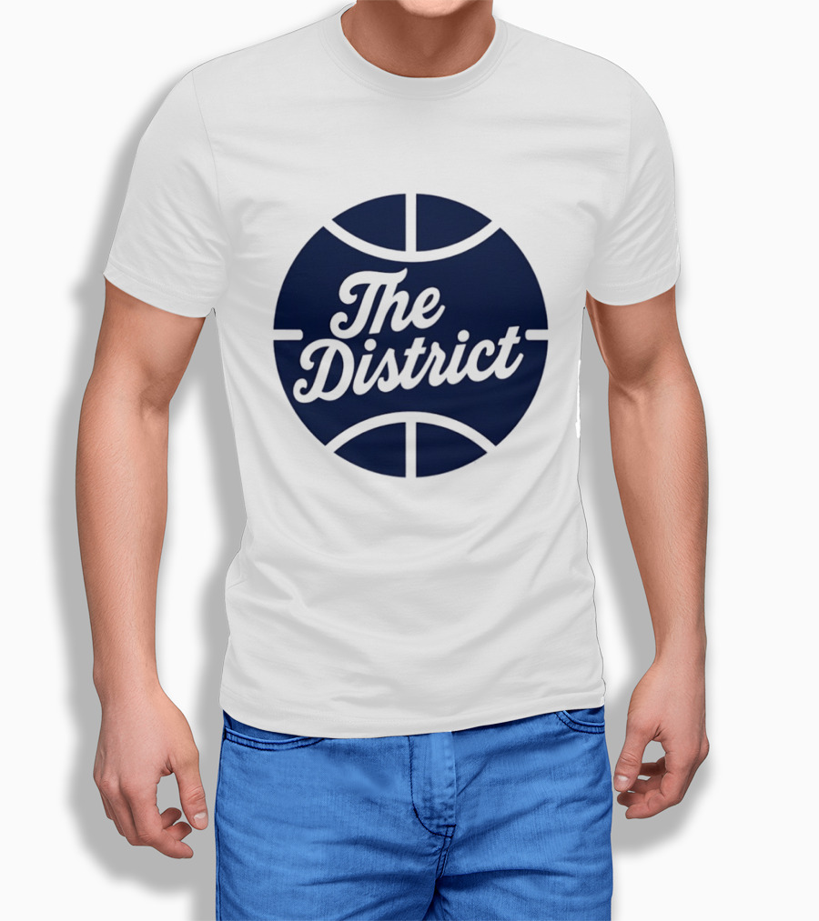 The District Basketball Branding Team Circle T-Shirt