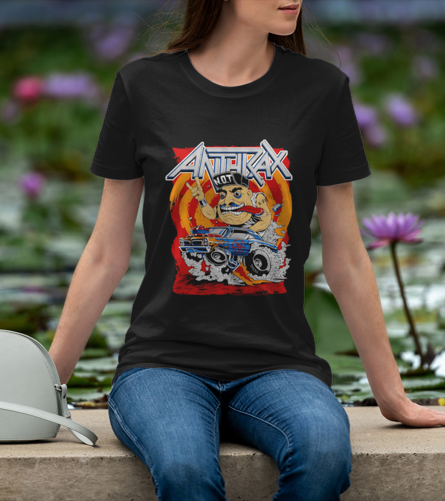 Anthrax N.O.T Muscle Car Ed Roth Style Illustration Monster Metal Rock T-Shirt