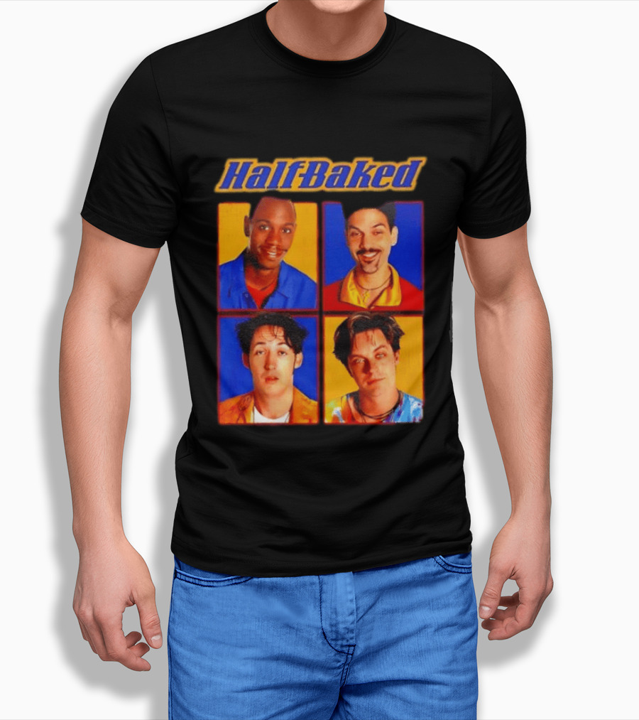 Half Baked Movie Characters Block T-Shirt