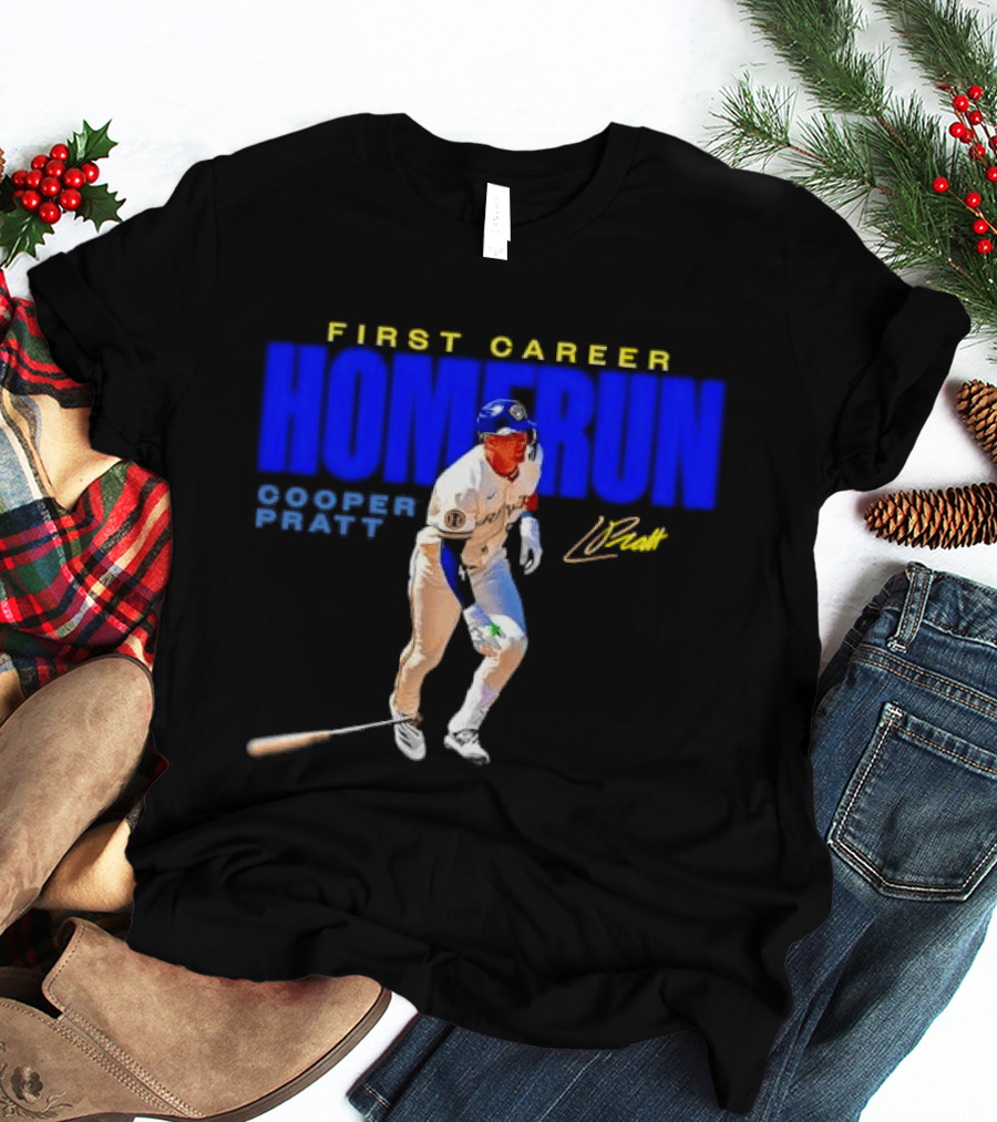 First Career Homerun Cooper Pratt Milwaukee Brewers T-Shirt