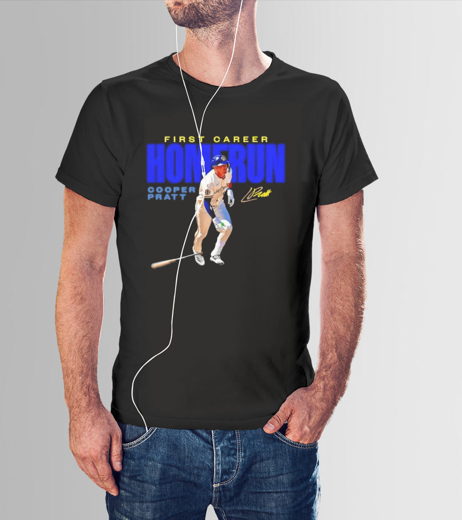 First Career Homerun Cooper Pratt Milwaukee Brewers T-Shirt